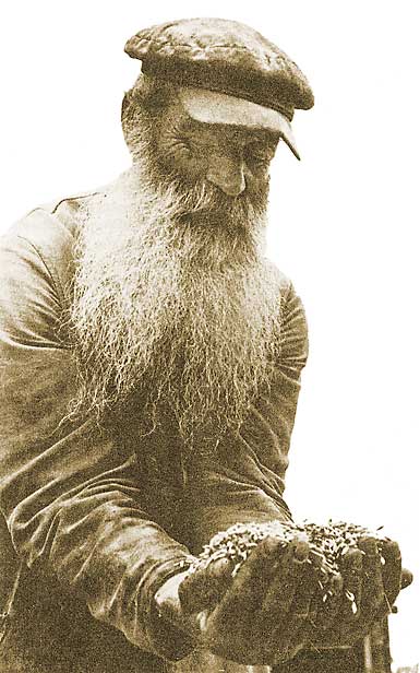 Земледелец из еврейского колхоза «Биробиджанец». Украина, 1936.
